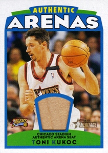2000-01 Topps Heritage Authentic Arena #AAR5 Toni Kukoc