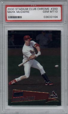2000 Stadium Club Chrome Baseball #200 Mark McGwire PSA Gem Mint 10 