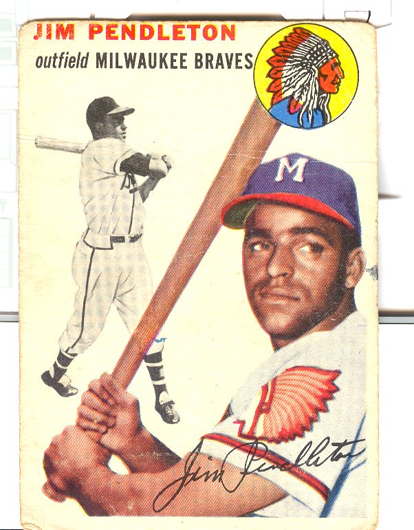 1954 Topps #165 Jim Pendleton