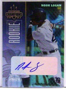 2003 Donruss Champions Autographs #288 Nook Logan/500