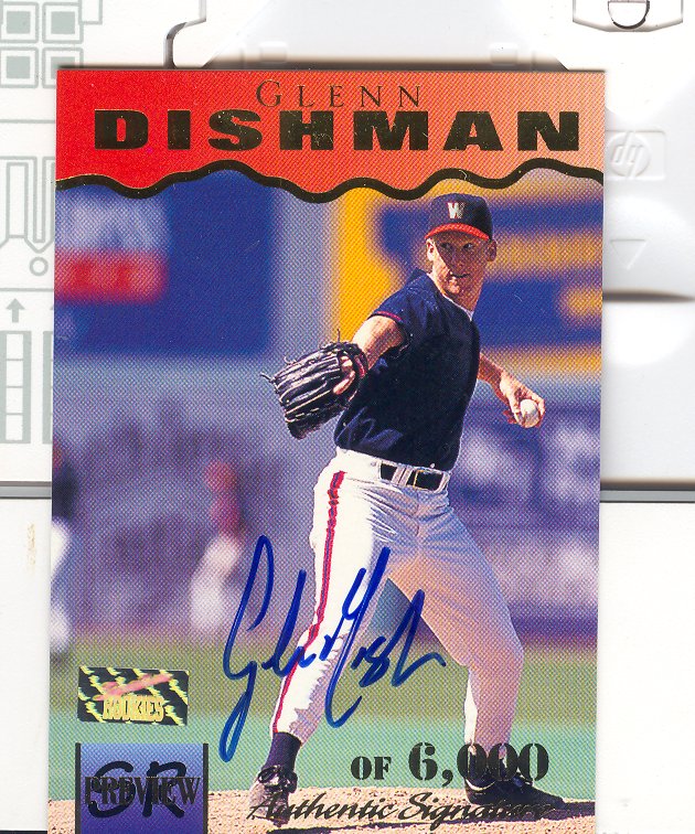 1995 Signature Rookies Previews Signatures #8 Glenn Dishman