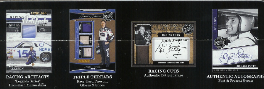 2006 Press Pass Legends Racing Factory Sealed Hobby Box (3 Autograph or Memorabilia Cards per Box) (Random Cut Signature Cards) 