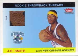 2004-05 Fleer Tradition Rookie Throwback Threads Ball #15 J.R. Smith