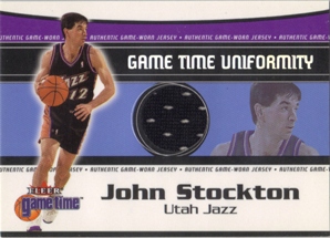 2000-01 Fleer Game Time Uniformity #18 John Stockton