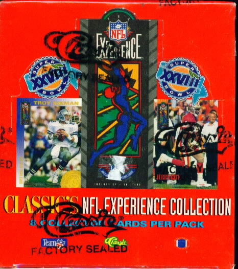 1993 Classic Experience Football Sealed Hobby Box