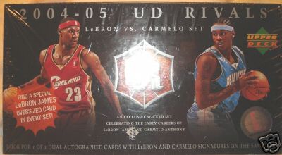 2004- 2005 UD Rivals Upper Deck Lebron VS. Carmelo Sealed Box Set