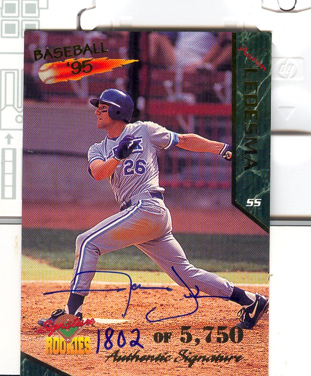 1995 Signature Rookies Signatures #31 Aaron Ledesma