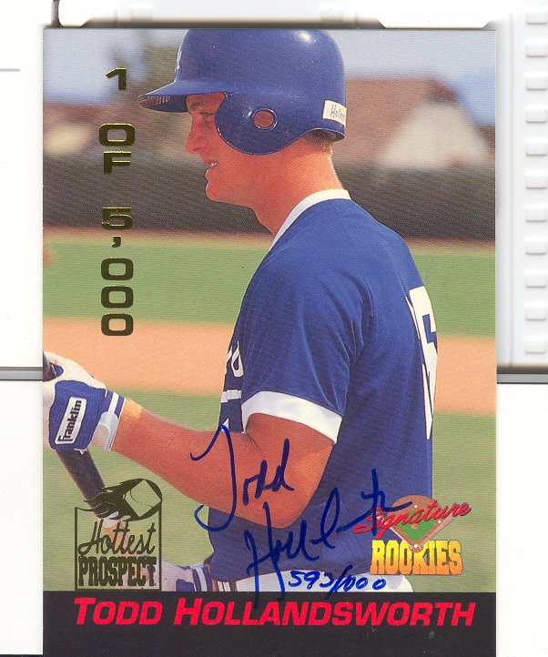 1994 Signature Rookies Hottest Prospects Signatures #S3 Todd Hollandsworth