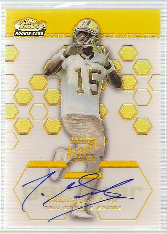 2003 Finest Gold Refractors #143 Talman Gardner AU