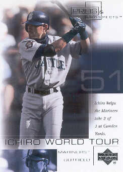 2001 Upper Deck Pros and Prospects Ichiro World Tour #WT11 Ichiro Camden Yards