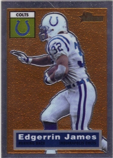 2001 Topps Heritage Retrofractor #55 Edgerrin James