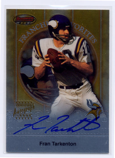 1999 Bowman's Best Franchise Favorites Autographs #FA5 Fran Tarkenton