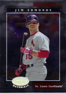 2001 Leaf Certified Materials #33 Jim Edmonds