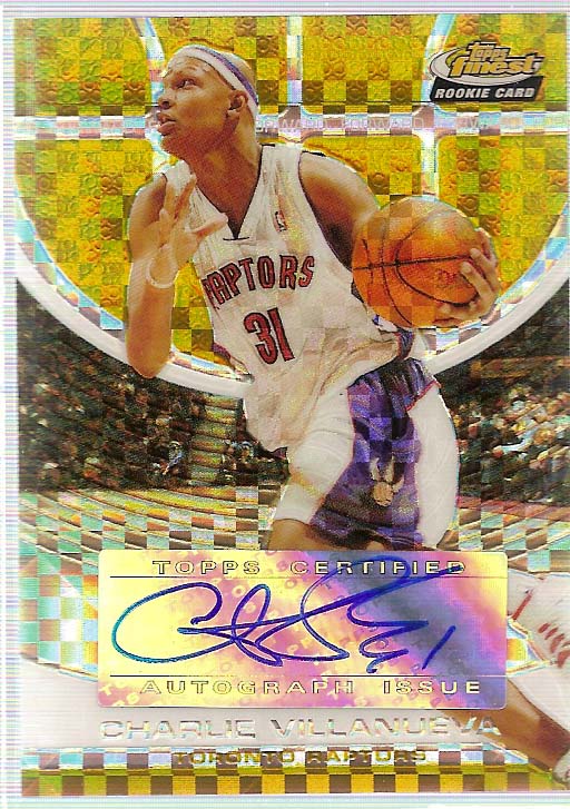 2005-06 Finest X-Fractors Gold #136 Charlie Villanueva AU