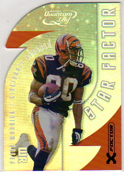 2001 Quantum Leaf Star Factor X-Factor #SF40 Peter Warrick