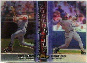 1999 Finest Split Screen Single Refractors #SS1A Mark McGwire REF/Sammy Sosa