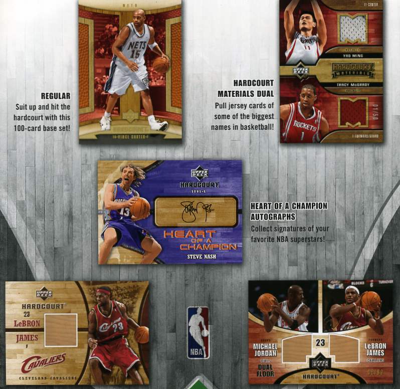 2006-07 Upper Deck Hardcourt Basketball Hobby Box (1 UD BLACK Redemption Card Per Box + 1 Jordan or Lebron Floor Card Per Box)       