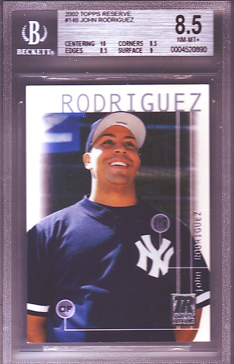 2002 Topps Reserve #146 John Rodriguez FYP RC ROOKIE BGS-8.5 NM/MT+