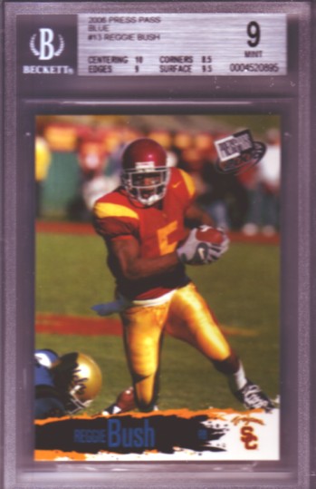 2006 Press Pass Blue #B13 Reggie Bush RC ROOKIE BGS-9.0 MINT