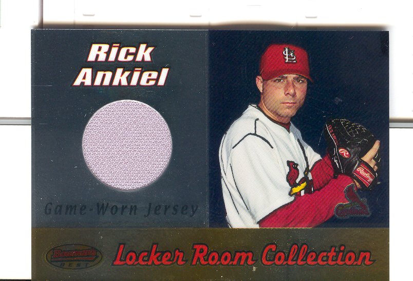 2000 Bowman's Best Locker Room Collection Jerseys #LRCJ2 Rick Ankiel