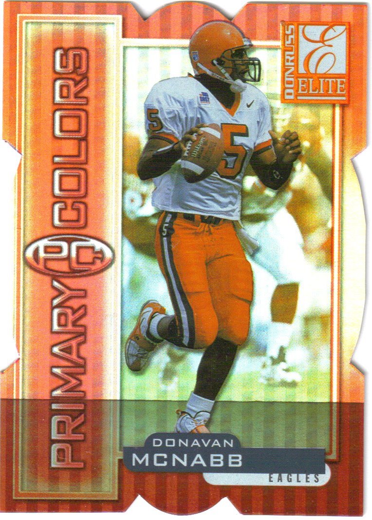1999 Donruss Elite Primary Colors Die Cuts Red #10 Donovan McNabb