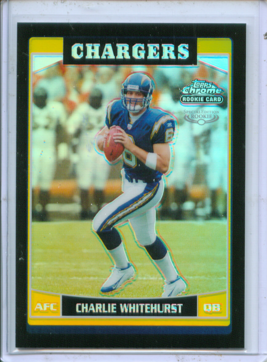 2006 Topps Chrome Black Refractors #261 Charlie Whitehurst