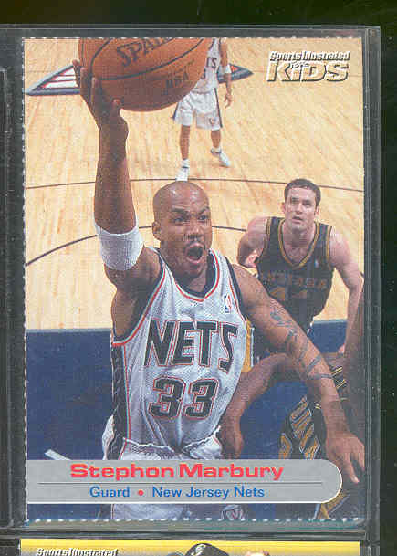 2001 Sports Illustrated for Kids #33 Stephon Marbury Nets RARE