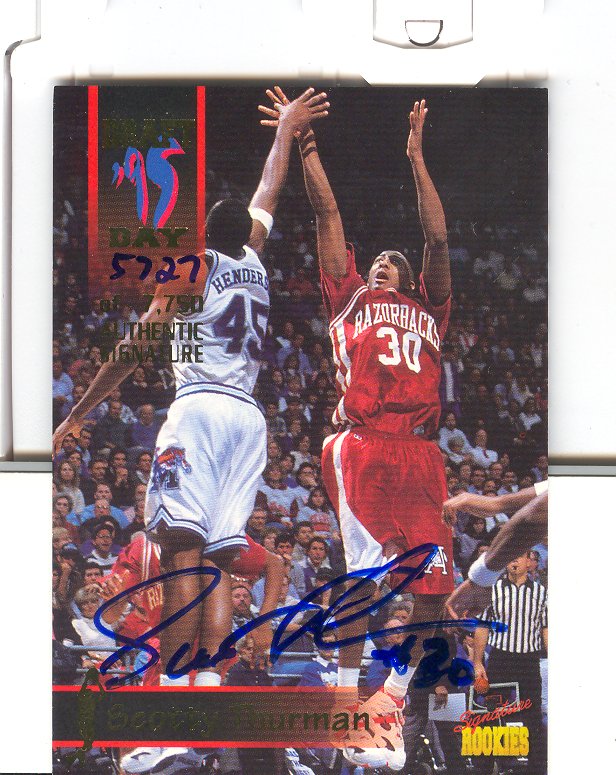 1995 Signature Rookies Draft Day Signatures #25 Scotty Thurman