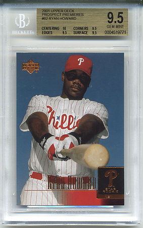 2001 Upper Deck Prospect Premieres #62 Ryan Howard XRC