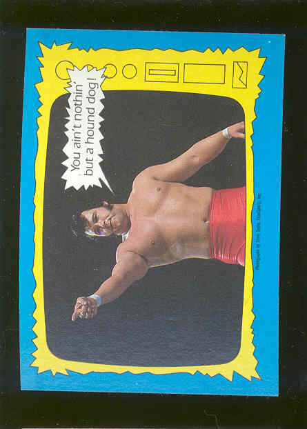  1987 Topps WWF #73 The Super Stars Speaks Honky Tonk Man Wrestling Card