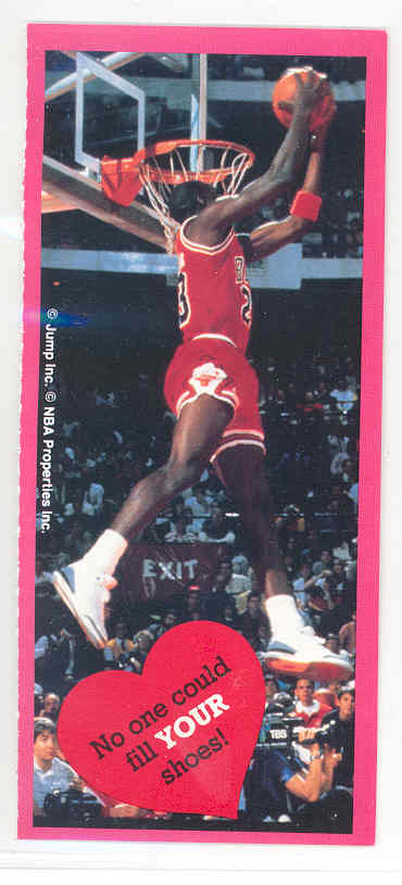 1991 Jump Inc. Michael Jordan Bulls Valentines Card 