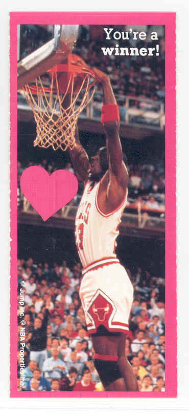 1991 Jump Inc. Michael Jordan Bulls Valentines Card 