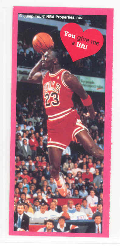 1991 Jump Inc. Michael Jordan Bulls Valentines Card 