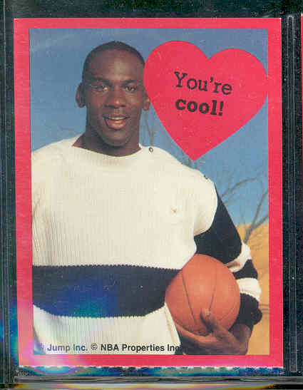 1991 Jump Inc. Michael Jordan Bulls Valentines Card 