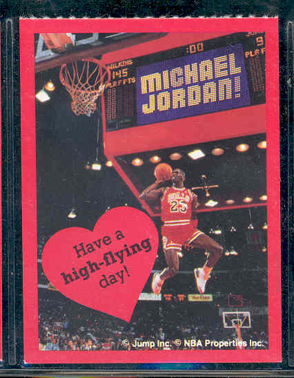 1991 Jump Inc. Michael Jordan Bulls Valentines Card 