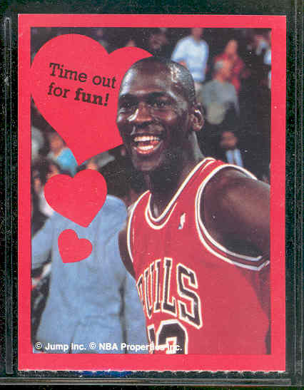 1991 Jump Inc. Michael Jordan Bulls Valentines Card 