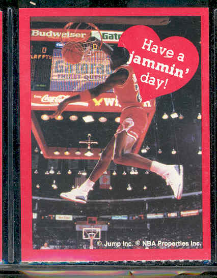 1991 Jump Inc. Michael Jordan Bulls Valentines Card 