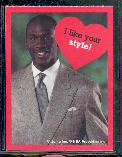 1991 Jump Inc. Michael Jordan Valentines Card 