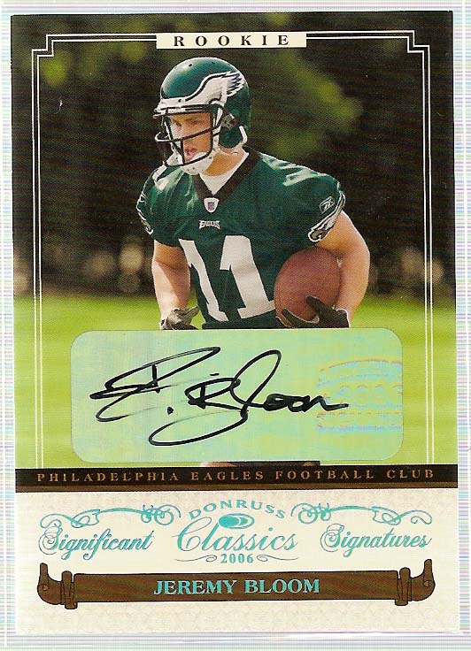 2006 Donruss Classics Significant Signatures Platinum #136 Jeremy Bloom