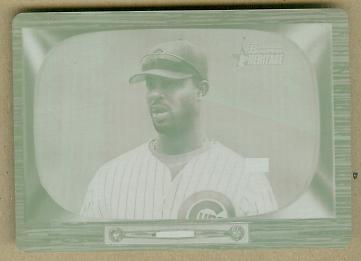 2004 Bowman Heritage Printing Plates Magenta #185 Derrek Lee