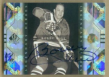 2000-01 SP Authentic Buy Back Autographs #12 Bo.Hull 99SPALH/98