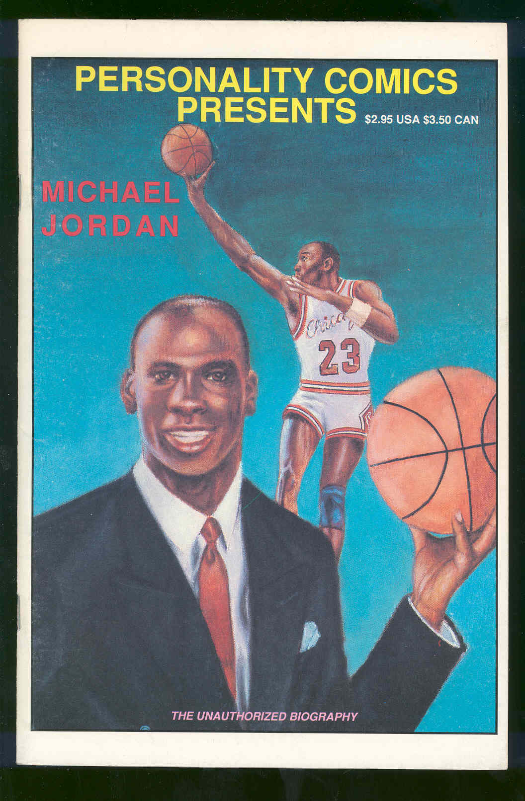 1991 Personality Comics Michael Jordan Bulls Comic Biography RARE