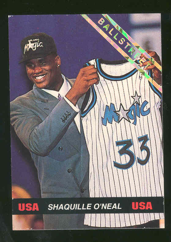 1992 Ball Street #5 USA Shaquille O'Neal Rookie 
