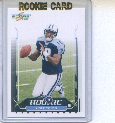 Vince Young 2006 Score RC #340 - beautiful card of this top rookie in his TN Jersey!