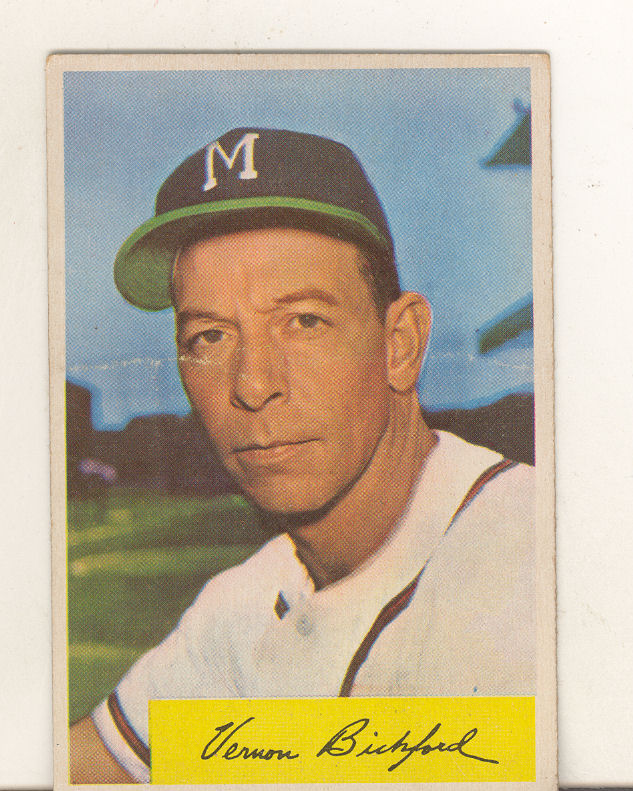 1954 Bowman #176 Vern Bickford