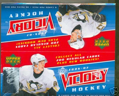 2006-07 Upper Deck Victory Hockey Factory Sealed Box (1st Hockey Product of 2006-07)(36 Packs Per Box) (2006, 2007)(Actual Rookies in Packs)