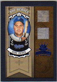 2005 Diamond Kings HOF Heroes Materials Framed Blue #6 Duke Snider Jsy-Pants/25