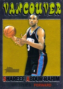2000-01 Topps Heritage Retrofractors #23 Shareef Abdur-Rahim