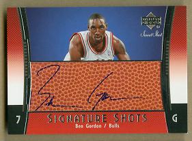 2004-05 Sweet Shot Signature Shots #BG Ben Gordon