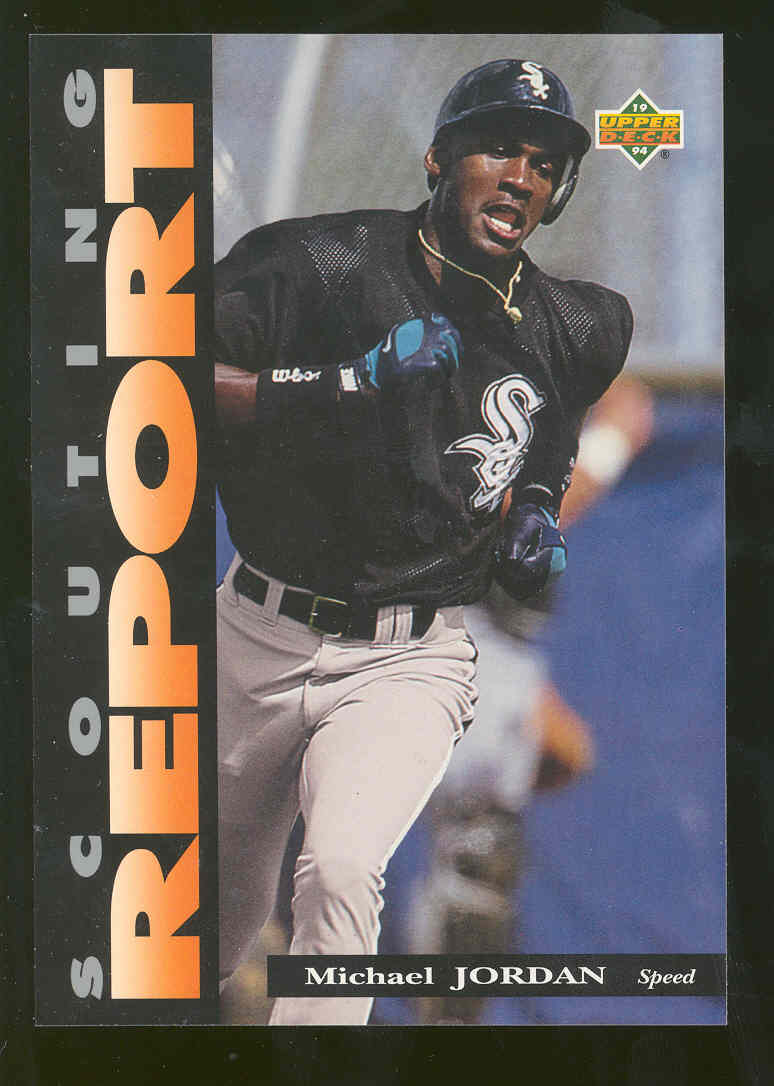 1994 Upper Deck Scouting Report Jumbo #SR4 Michael Jordan BaseBall Rookie 